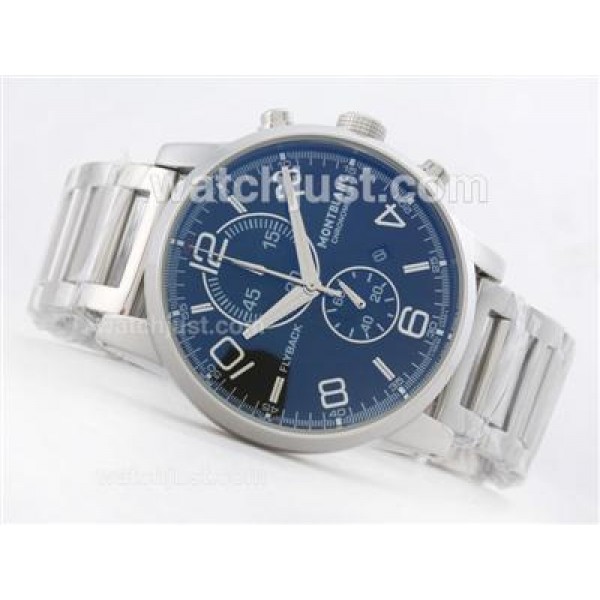 Montblanc Flyback Working Chronograph with Black Dial S/S