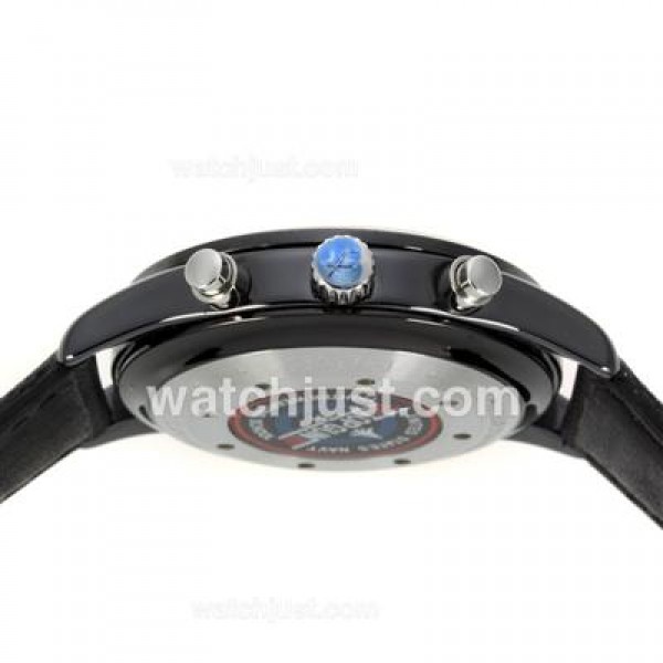 IWC 3789 Top Gun Pilot Chrono Swiss Valjoux 7750 Movement-Full Ceramic Case with Black Dial