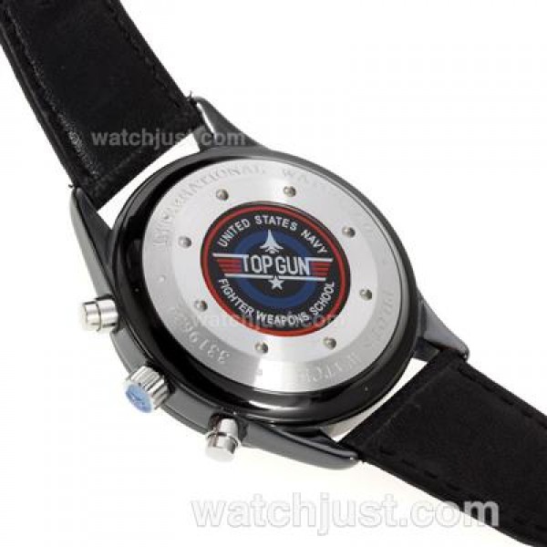 IWC 3789 Top Gun Pilot Chrono Swiss Valjoux 7750 Movement-Full Ceramic Case with Black Dial