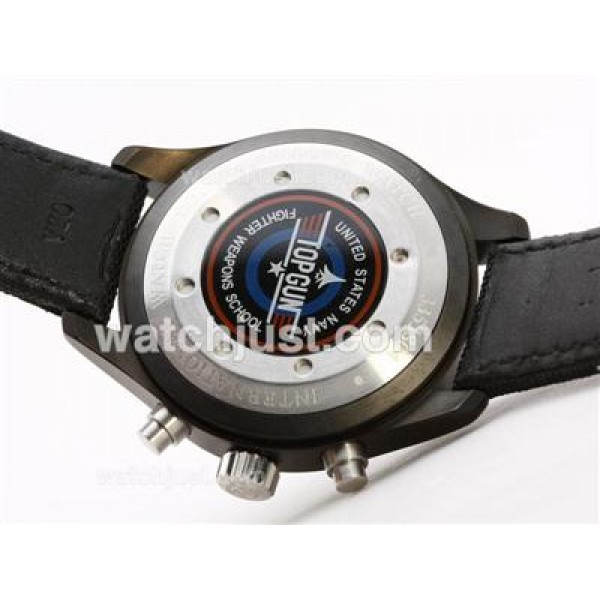 IWC 3789 Top Gun Pilot Working Chrono PVD Case-Same Chassis As 7750 Version-High Quality