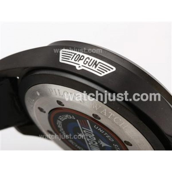 IWC 3789 Top Gun Pilot Working Chrono PVD Case White Dial-Same Chassis As 7750 Version-High Quality