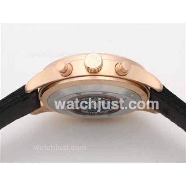 IWC 3789 Top Gun Pilot Working Chrono 18K Gold Case-Same Chassis As 7750 Version-High Quality
