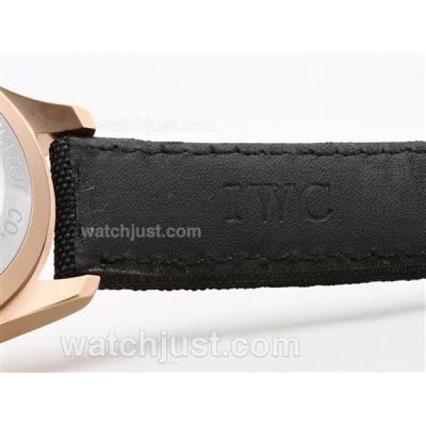 IWC 3789 Top Gun Pilot Working Chrono 18K Gold Case-Same Chassis As 7750 Version-High Quality