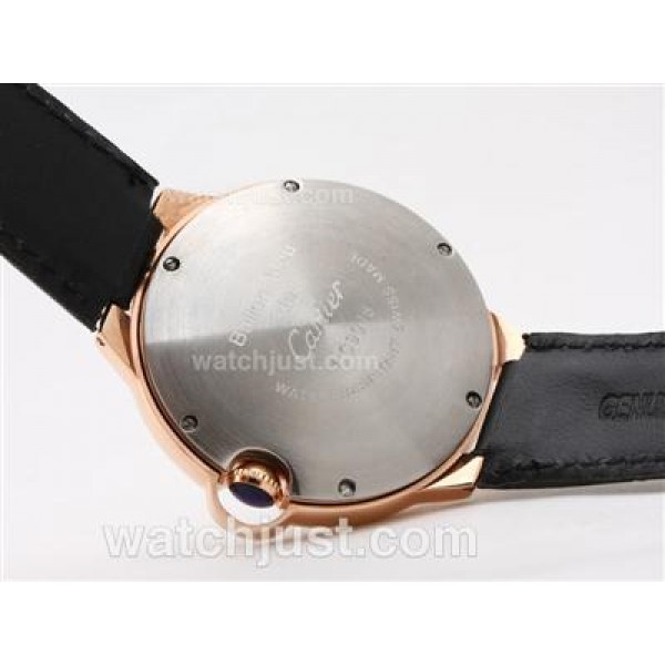 Cartier Ballon Bleu de Cartier Rose Gold Automatic with White Dial