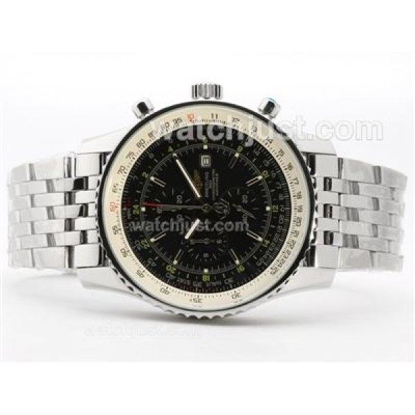 Breitling Navitimer World Working Chronograph With Black Dial