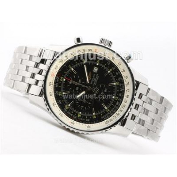Breitling Navitimer World Working Chronograph With Black Dial