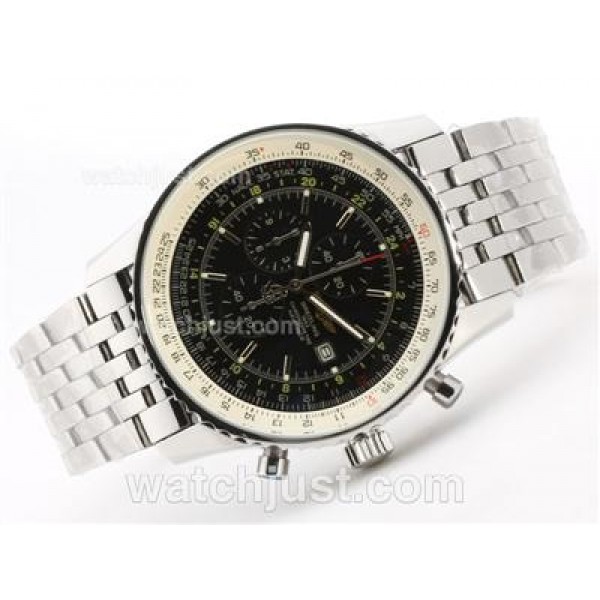 Breitling Navitimer World Working Chronograph With Black Dial