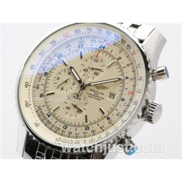 Breitling Navitimer World Working Chronograph With White Dial