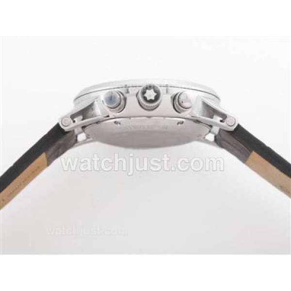 Montblanc Time Walker Working Chronograph with White Dial -Same as 7750 Structure-High Quality