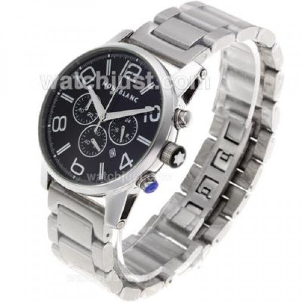 Montblanc Time Walker Working Chronograph with Black Dial -Same as 7750 Structure-High Quality