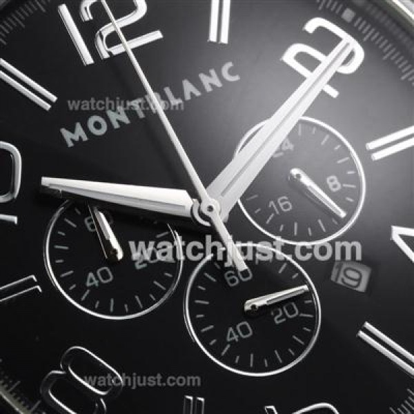 Montblanc Time Walker Working Chronograph with Black Dial -Same as 7750 Structure-High Quality