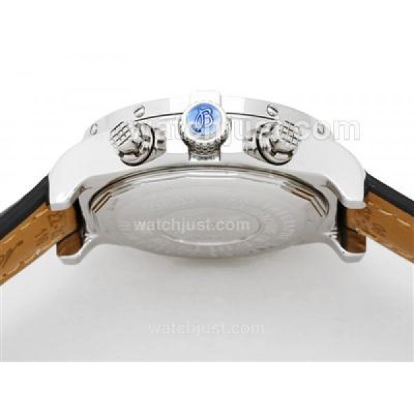 Breitling Super Avenger Working Chronograph with White Dial-Stick Marking