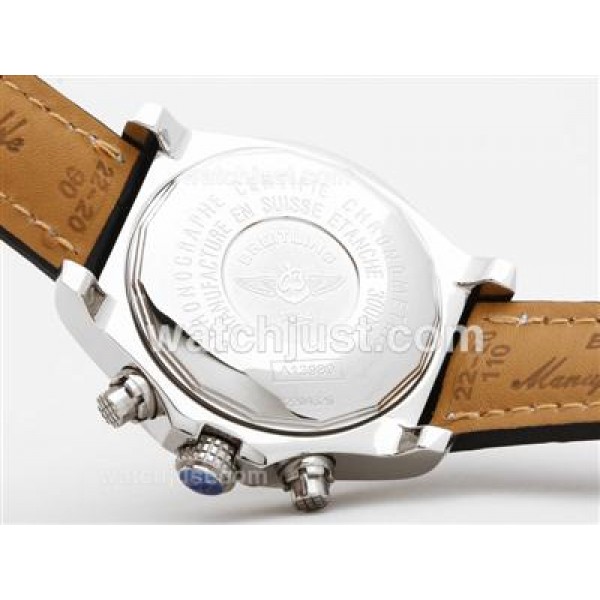 Breitling Super Avenger Working Chronograph with White Dial-Stick Marking
