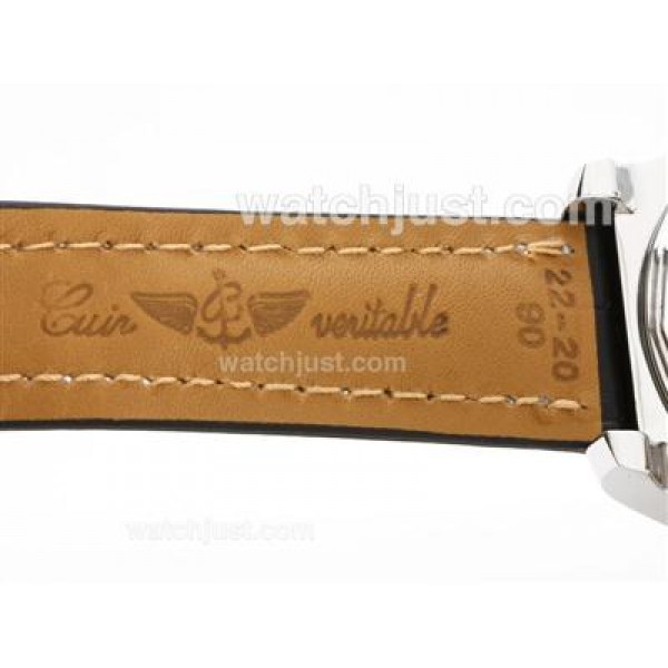 Breitling Super Avenger Working Chronograph with White Dial-Stick Marking