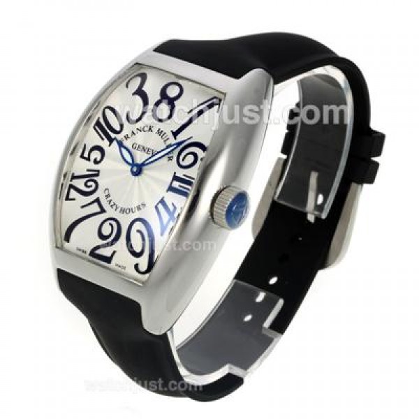 Franck Muller Crazy Hours Automatic with White Dial-Jumbo Version