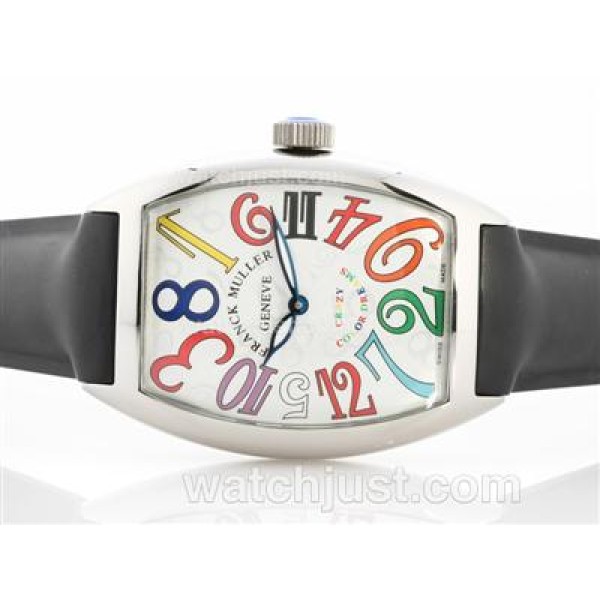 Franck Muller Crazy Color Dreams Automatic with Rubber Strap-Jumbo Version