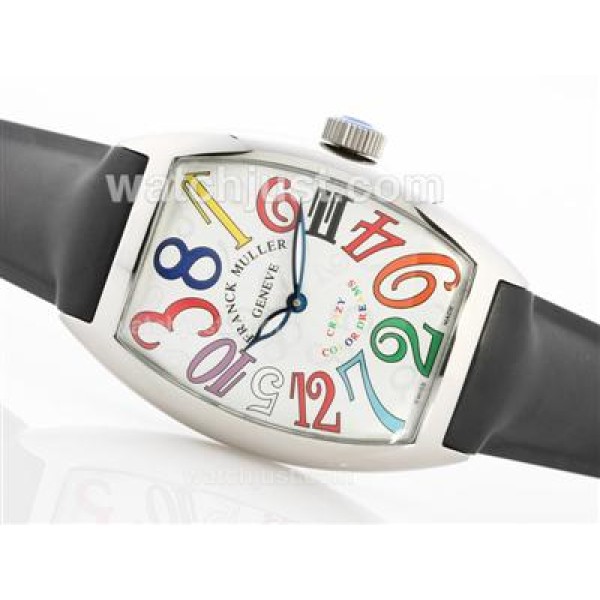 Franck Muller Crazy Color Dreams Automatic with Rubber Strap-Jumbo Version