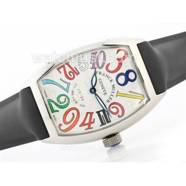 Franck Muller Crazy Color Dreams Automatic with Rubber Strap-Jumbo Version