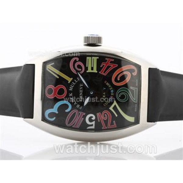 Frank Muller Crazy Color Dreams Automatic with Rubber Strap-Jumbo Version
