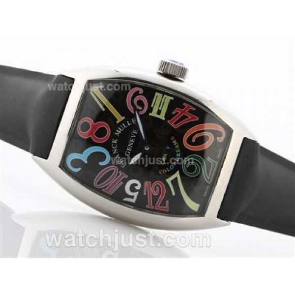 Frank Muller Crazy Color Dreams Automatic with Rubber Strap-Jumbo Version