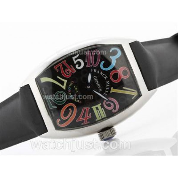 Frank Muller Crazy Color Dreams Automatic with Rubber Strap-Jumbo Version