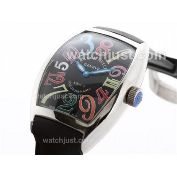 Frank Muller Crazy Color Dreams Automatic with Rubber Strap-Jumbo Version