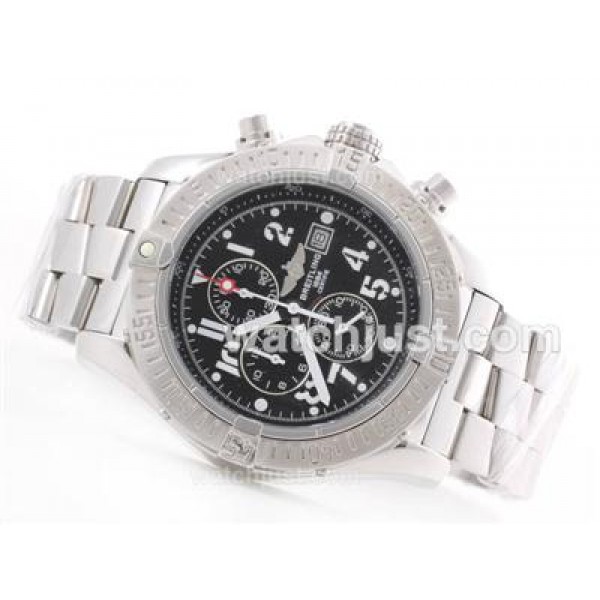 Breitling Skyland Avenger Working Chronograph with Black Dial--Arabic Marking S/S