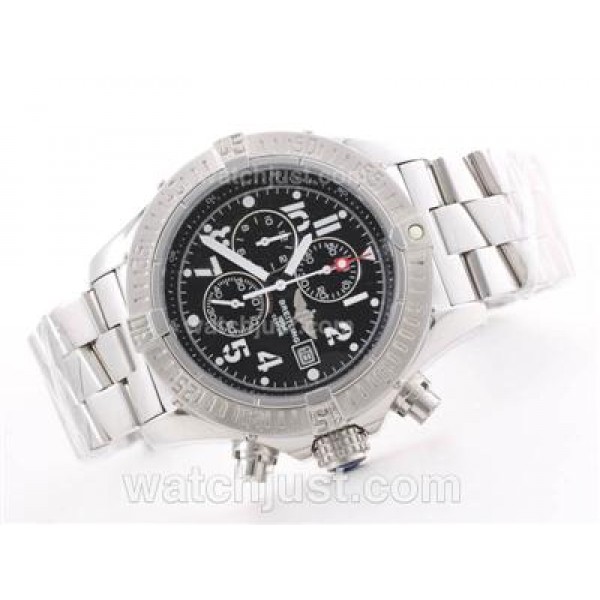Breitling Skyland Avenger Working Chronograph with Black Dial--Arabic Marking S/S