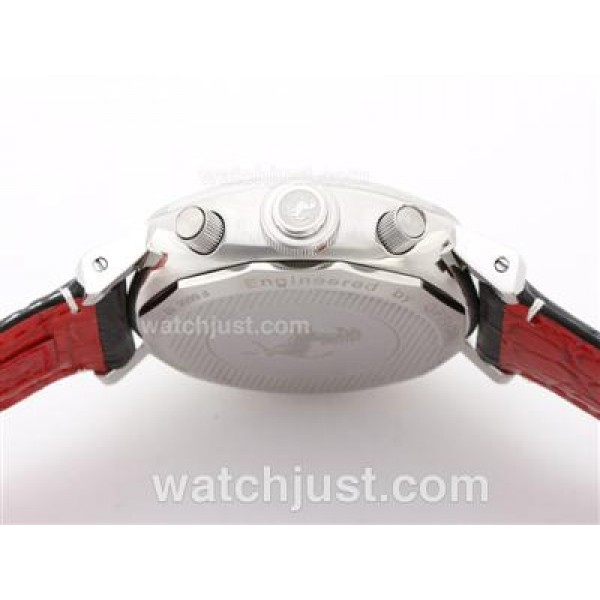 Panerai Farrari Scuderia FER00028 Chronograph Swiss Valjoux 7750 Movement with Red Dial
