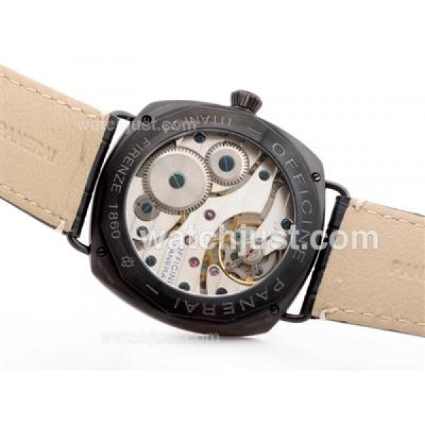 Panerai Radiomir Base PVD Unitas 6497 Movement with Yellow Markers