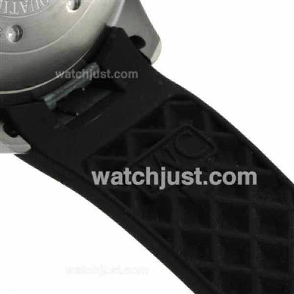 IWC Aquatimer Swiss Valjoux 7750 Movement with Yellow/Black Bezel-Rubber Strap