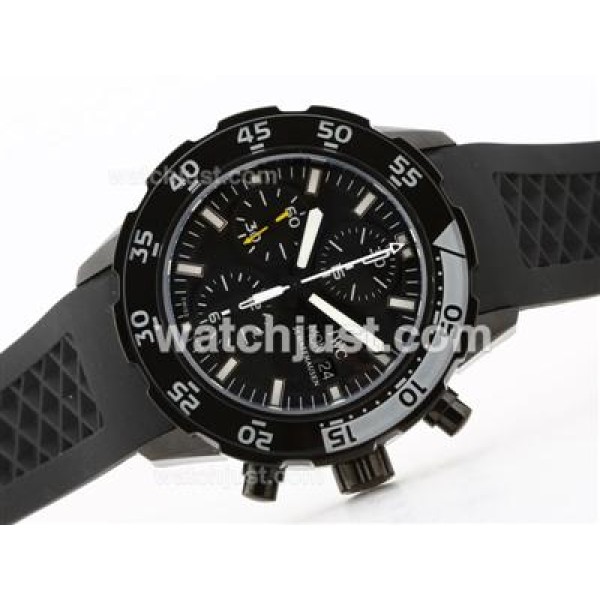 IWC Aquatimer Chronograph Swiss Valjoux 7750 Movement -PVD Case