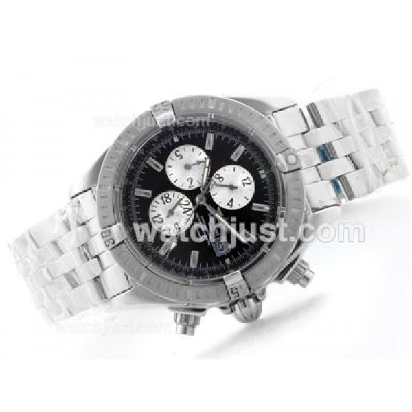 Breitling Chronomat Evolution Automatic With Black Dial-Stick Marking S/S