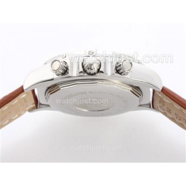 Breitling Chronomat B01 Working Chrono with White Dial-Roman Marking