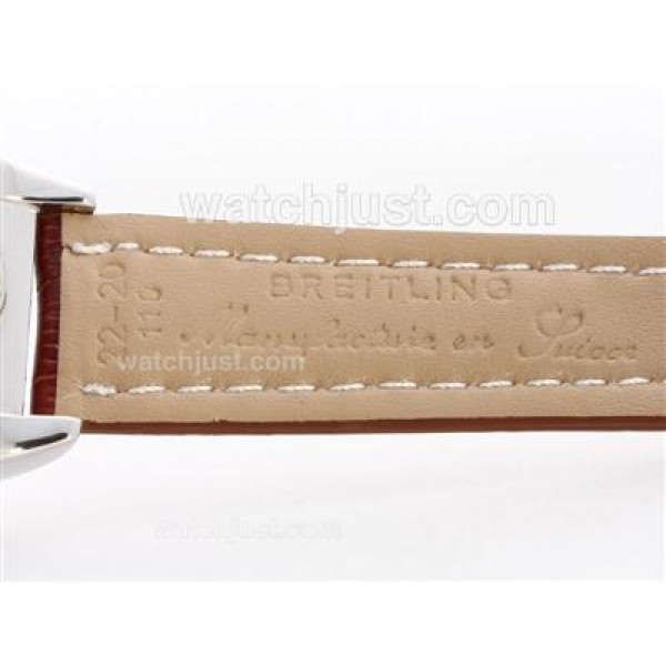 Breitling Chronomat B01 Working Chrono with White Dial-Roman Marking