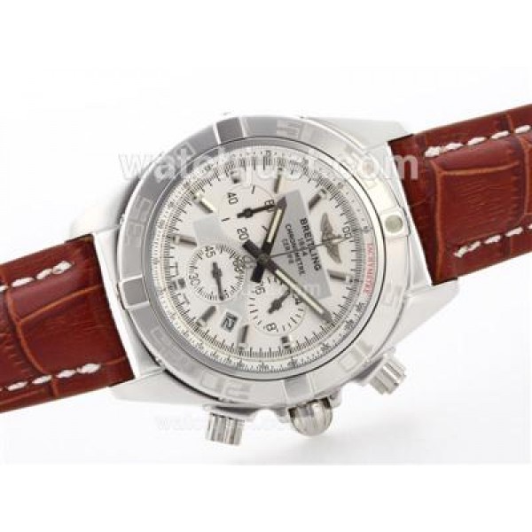 Breitling Chronomat B01 Working Chrono with White Dial-Stick Marking