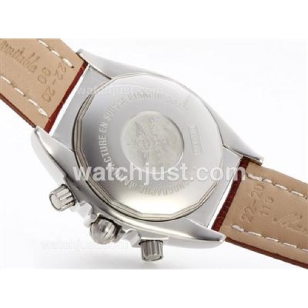 Breitling Chronomat B01 Working Chrono with White Dial-Stick Marking