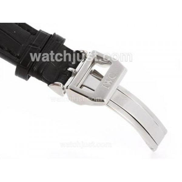 IWC Leather Strap with Deployant Buckle-24mm