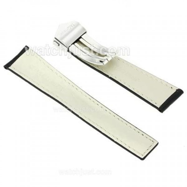 Tag Heuer Leather Strap With Deployment Buckle-22mm