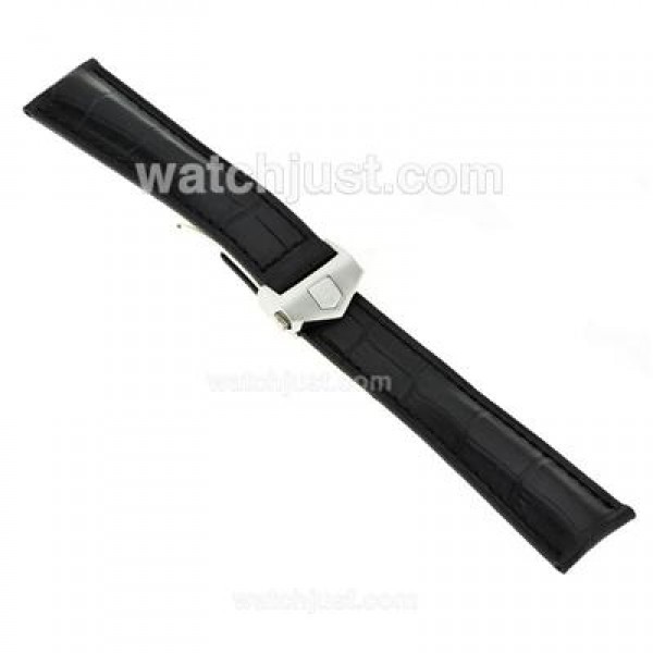 Tag Heuer Leather Strap With Deployment Buckle-22mm