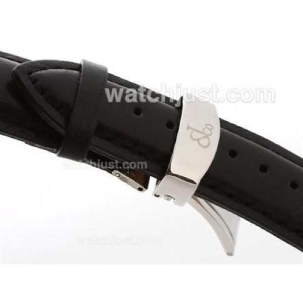 Jacob & Co. Leather Strap with Deployment Buckle - 24mm