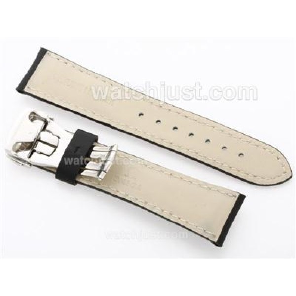 Omega Leather Strap with Deployant Buckle-22mm For Swiss Version