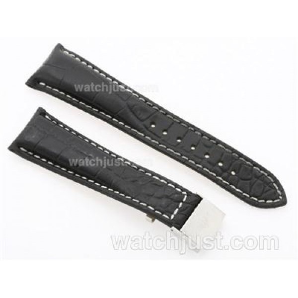 Breitling Leather Strap with Deployant Buckle - 24mm