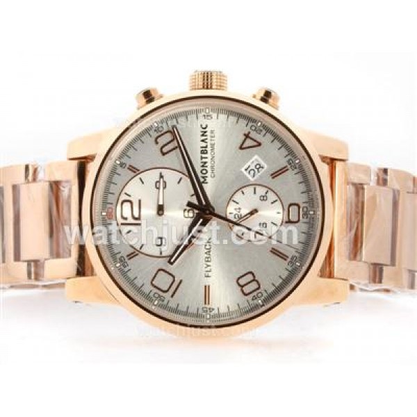 Montblanc Flyback Automatic Full Rose Gold with White Dial