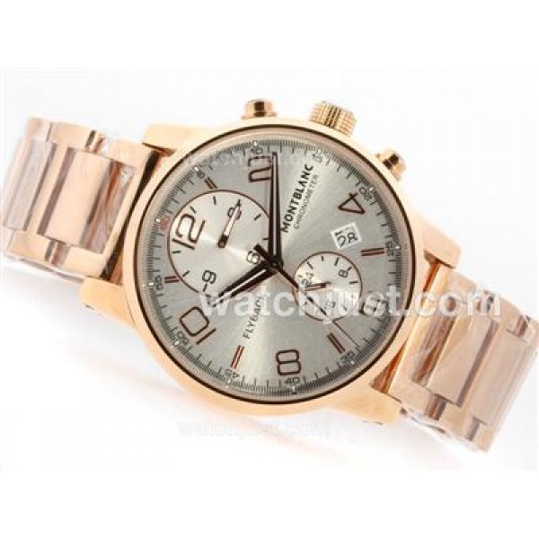 Montblanc Flyback Automatic Full Rose Gold with White Dial