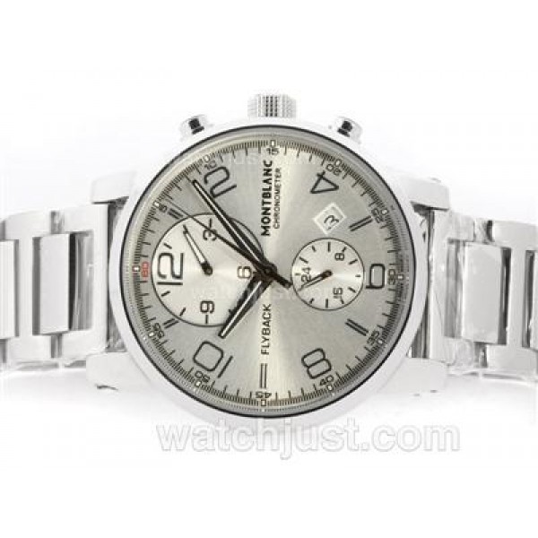 Montblanc Flyback Automatic with White Dial S/S