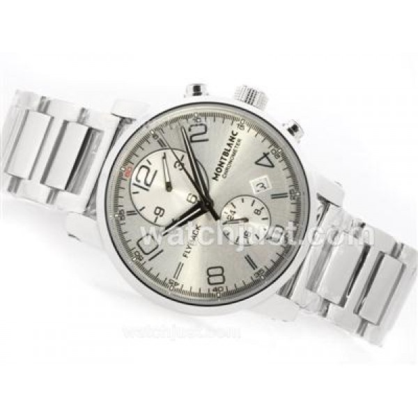 Montblanc Flyback Automatic with White Dial S/S
