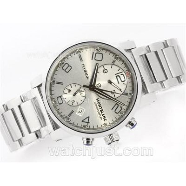 Montblanc Flyback Automatic with White Dial S/S