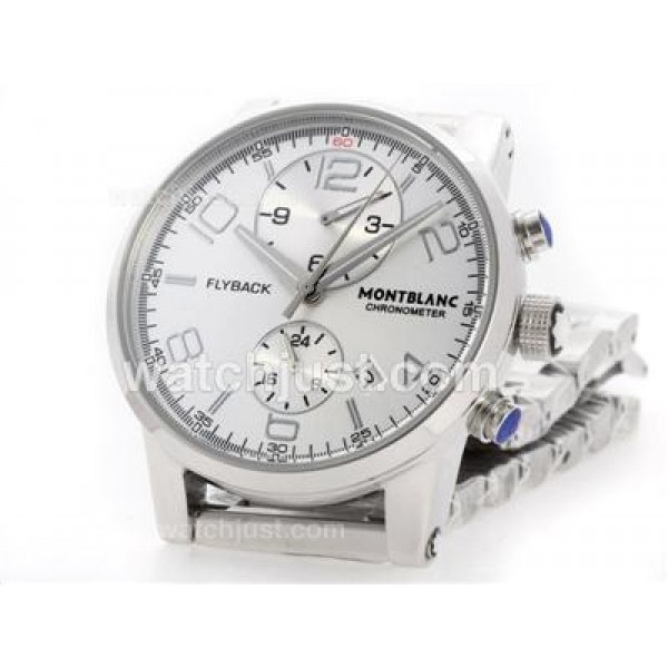 Montblanc Flyback Automatic with White Dial S/S