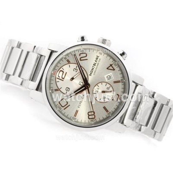 Montblanc Flyback Automatic White Dial with Rose Gold Marking S/S